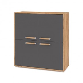 ФЛОРИДА Ф43 Комод (дуб золотой/графит) в Игриме - igrim.mebel24.online | фото