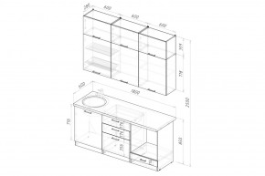 ФЬЮДЖИ Кухонный гарнитур Макси 1800 мм в Игриме - igrim.mebel24.online | фото 2