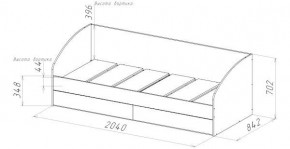 ГЕОМЕТРИЯ ГМТ.01 Кровать с ящиками в Игриме - igrim.mebel24.online | фото 2