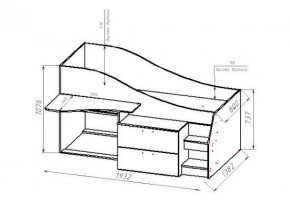 ГЕОМЕТРИЯ ГМТ.03 Кровать - чердак 800 в Игриме - igrim.mebel24.online | фото 2