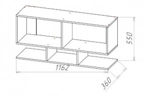 ГЕОМЕТРИЯ ГМТ.11 Полка навесная в Игриме - igrim.mebel24.online | фото 2