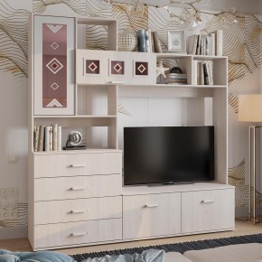 Гостиная Белла центральная секция (ясень белый) в Игриме - igrim.mebel24.online | фото 3