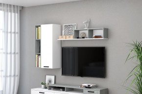 Гостиная Эльза (модульная) Бетонный Камень/Белый в Игриме - igrim.mebel24.online | фото 5