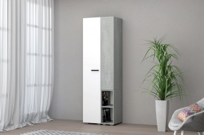 Гостиная Эльза (модульная) Бетонный Камень/Белый в Игриме - igrim.mebel24.online | фото 8