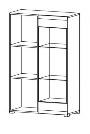 Гостиная НЕНСИ (модульная) Крафт золотой/Белый глянец в Игриме - igrim.mebel24.online | фото 9