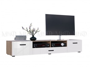 НЭНСИ NEW Гостиная ЛДСП (модульная) Белый глянец/Сонома в Игриме - igrim.mebel24.online | фото 3