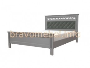 ГРАЦИЯ Кровать из массива 1600 (Серый шифер/Антрацит) в Игриме - igrim.mebel24.online | фото