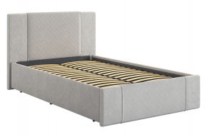 ХЛОЯ Кровать 1200 с основанием (галька велюр) в Игриме - igrim.mebel24.online | фото