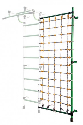 Дополнительная стойка к пристенному ДСК с сеткой для лазания, цв. зеленый в Игриме - igrim.mebel24.online | фото
