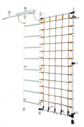 Дополнительная стойка к пристенному ДСК с сеткой для лазания, цв. белый в Игриме - igrim.mebel24.online | фото