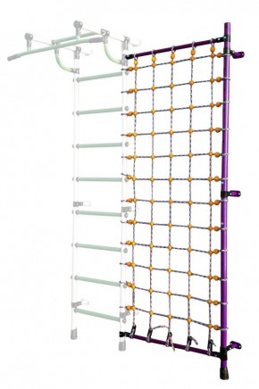 Дополнительная стойка к пристенному ДСК с сеткой для лазания, цв. фиолетовый в Игриме - igrim.mebel24.online | фото