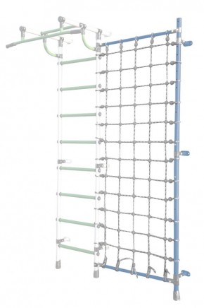 Дополнительная стойка к пристенному ДСК Pastel с сеткой для лазания, цв. голубой в Игриме - igrim.mebel24.online | фото