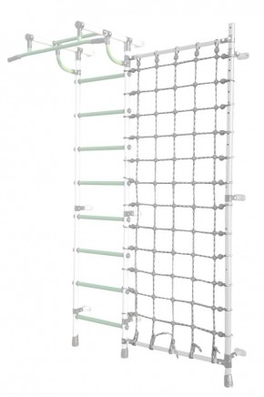 Дополнительная стойка к пристенному ДСК Pastel с сеткой для лазания, цв. белый в Игриме - igrim.mebel24.online | фото
