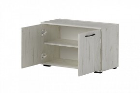 ИТАЛИЯ Вешалка В-800/Обувница О-800 (дуб крафт белый) в Игриме - igrim.mebel24.online | фото 4