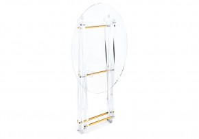 Журнальный стол складной Spirit 40x45 clear / gold в Игриме - igrim.mebel24.online | фото