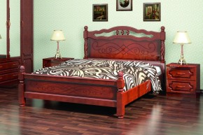 КАРИНА-15 Кровать из массива 1400 (Орех) в Игриме - igrim.mebel24.online | фото