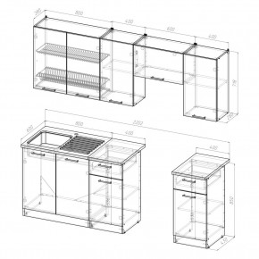 КИРА Кухонный гарнитур Компакт (2200 мм) в Игриме - igrim.mebel24.online | фото 2