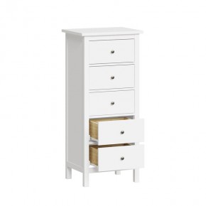 Комод 05 Кантри белый с пятью ящиками в Игриме - igrim.mebel24.online | фото 2