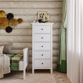 Комод 05 Кантри белый с пятью ящиками в Игриме - igrim.mebel24.online | фото 4