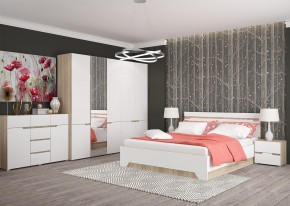 Комод 1200 АНТАЛИЯ (Сонома/Белый софт) в Игриме - igrim.mebel24.online | фото 3