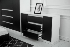 Комод 1200 Парус (Белый/Графит) в Игриме - igrim.mebel24.online | фото 3