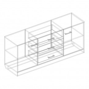 Комод 2 ств. с 3 ящиками "Милана" в Игриме - igrim.mebel24.online | фото 2