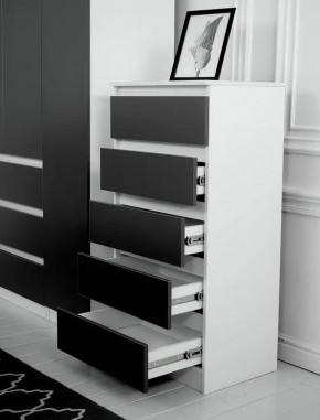 Комод 600 Парус (Белый/Графит) в Игриме - igrim.mebel24.online | фото 2
