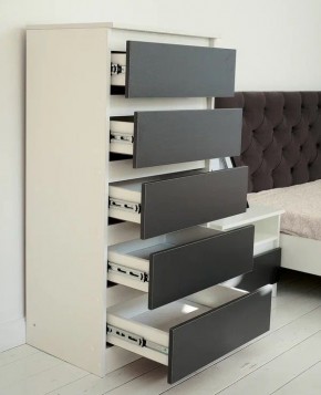 Комод 600 Парус (Белый/Графит) в Игриме - igrim.mebel24.online | фото 3