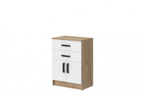Комод Эконом (Дуб крафт золотой/Белый текстурный) в Игриме - igrim.mebel24.online | фото 1