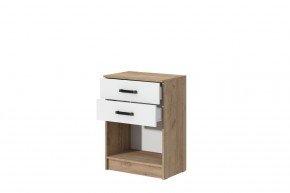 Комод Эконом (Дуб крафт золотой/Белый текстурный) в Игриме - igrim.mebel24.online | фото 2