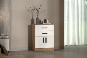 Комод Эконом (Дуб крафт золотой/Белый текстурный) в Игриме - igrim.mebel24.online | фото 3