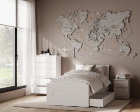 Комод КАСТОР с пятью ящиками, цвет белый в Игриме - igrim.mebel24.online | фото 3