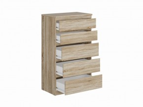Комод КАСТОР с пятью ящиками, цвет Дуб Сонома в Игриме - igrim.mebel24.online | фото 2