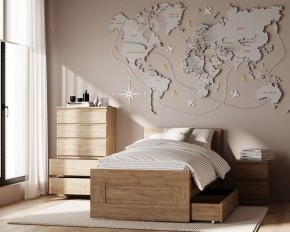 Комод КАСТОР с пятью ящиками, цвет Дуб Сонома в Игриме - igrim.mebel24.online | фото 3
