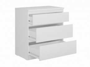 Комод КАСТОР с тремя ящиками, цвет белый в Игриме - igrim.mebel24.online | фото 2