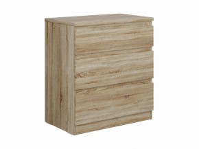 Комод КАСТОР с тремя ящиками, цвет Дуб Сонома в Игриме - igrim.mebel24.online | фото