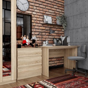 Комод КАСТОР с тремя ящиками, цвет Дуб Сонома в Игриме - igrim.mebel24.online | фото 3
