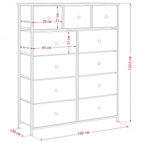 Комод Leset Линкс 11 ящиков (МДФ) в Игриме - igrim.mebel24.online | фото 12