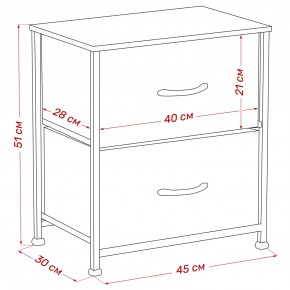 Комод Leset Линкс 2 ящ. (к/з), Каркас Белый, ящики Белые в Игриме - igrim.mebel24.online | фото 8