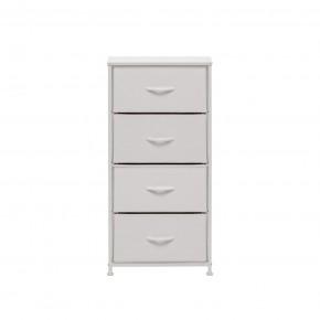 Комод Leset Линкс 4 ящ. (к/з), Каркас Белый, ящики Белые в Игриме - igrim.mebel24.online | фото 1