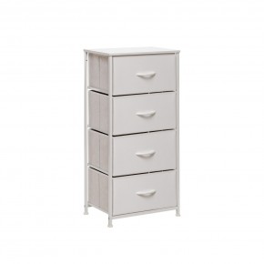 Комод Leset Линкс 4 ящ. (к/з), Каркас Белый, ящики Белые в Игриме - igrim.mebel24.online | фото 2