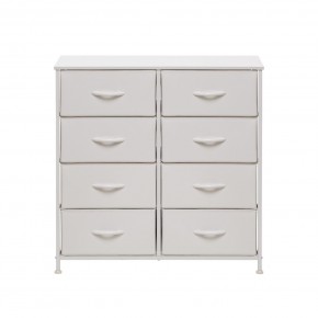 Комод Leset Линкс 8 ящ. (к/з), Каркас Белый, ящики Белые в Игриме - igrim.mebel24.online | фото 1