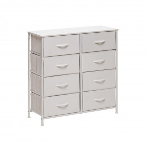 Комод Leset Линкс 8 ящ. (к/з), Каркас Белый, ящики Белые в Игриме - igrim.mebel24.online | фото 3