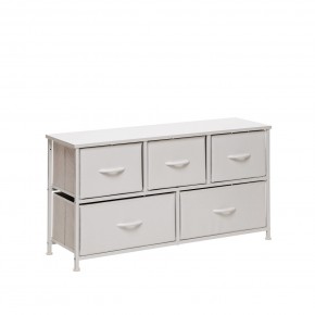 Комод Leset Линкс широкий (к/з), Каркас Белый, ящики Белые в Игриме - igrim.mebel24.online | фото 2