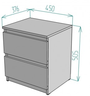 Комод Malta light K127 (тумба прикроватная) в Игриме - igrim.mebel24.online | фото 2