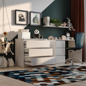 Комод МАЛЬТА с тремя выдвижными ящиками, цвет белый в Игриме - igrim.mebel24.online | фото 4
