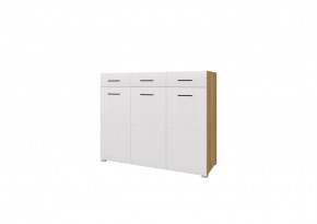 Комод НЕНСИ (Крафт золотой/Белый глянец) в Игриме - igrim.mebel24.online | фото 1