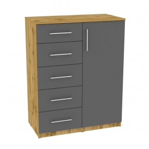 Комод "Калисто (K37)" ручка рейлинг (ДВ-Графит) в Игриме - igrim.mebel24.online | фото