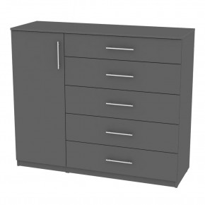 Комод "Калисто (K40)" ручка рейлинг (Графит) в Игриме - igrim.mebel24.online | фото