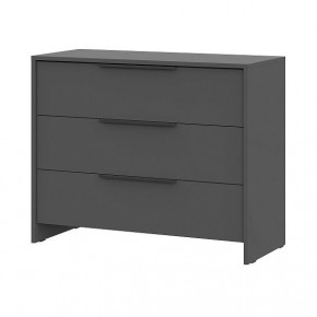 КАМЕЛИЯ 1 Серия 2 Комод 3 ящика Графит серый в Игриме - igrim.mebel24.online | фото 2